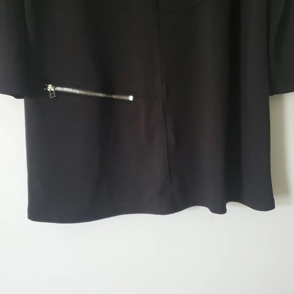 Simply Noelle Women's Tunic Top Size S/M Black 3/4 (8- 10) Sleeve Zipper… - Picture 8 of 12
